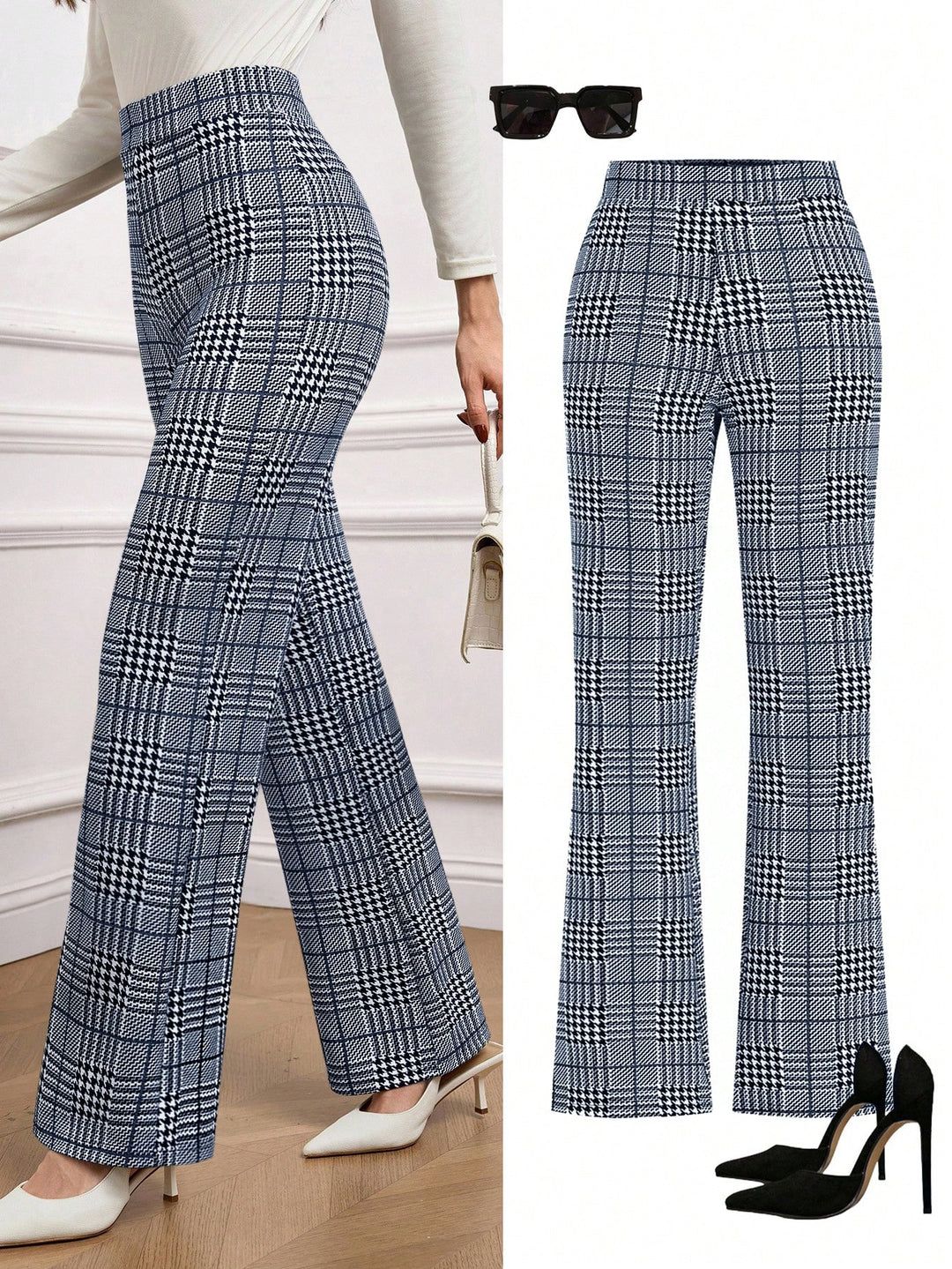 Pantaloni SHEIN, albastru