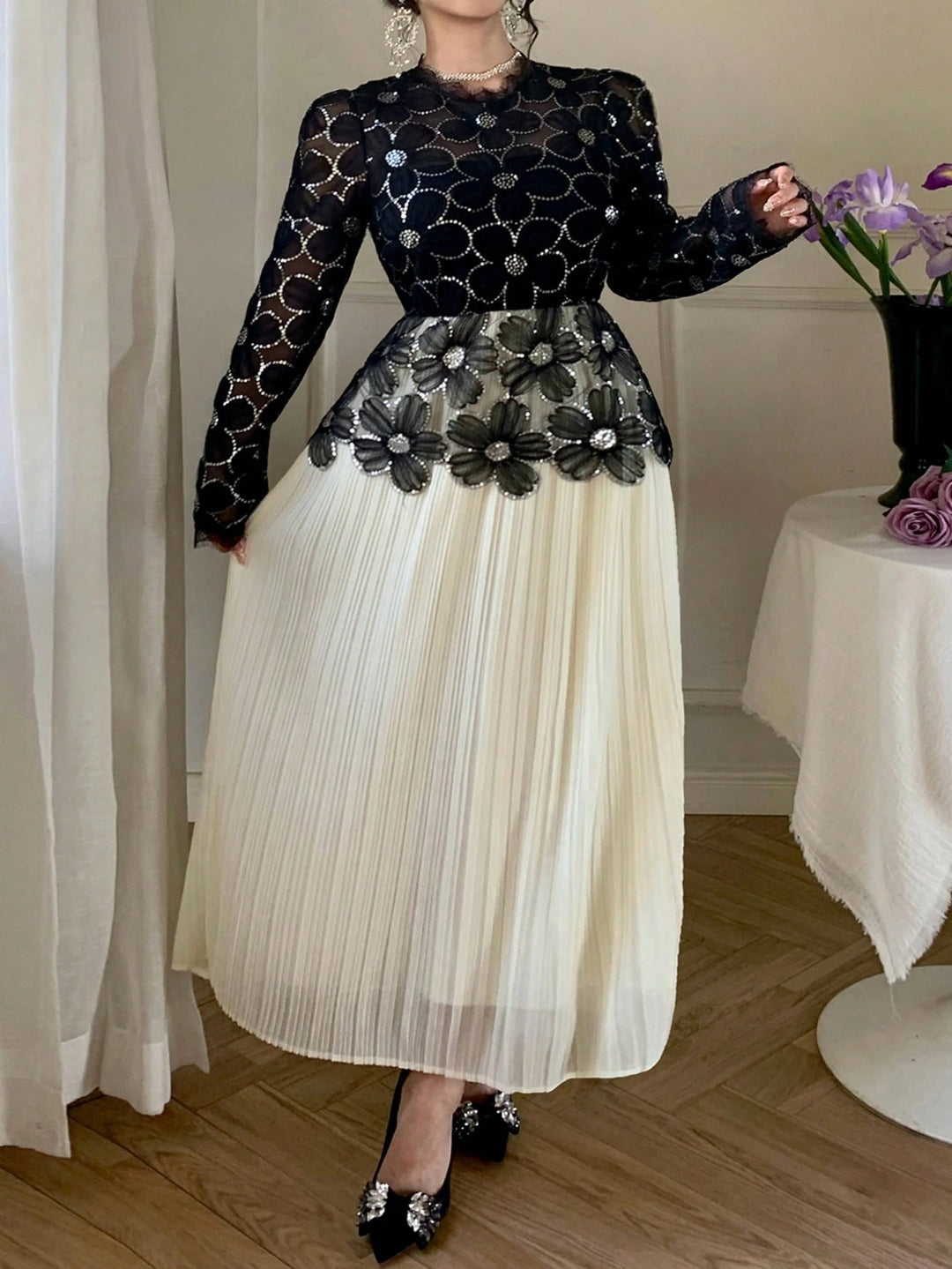 Rochie maxi SHEIN, mix culori