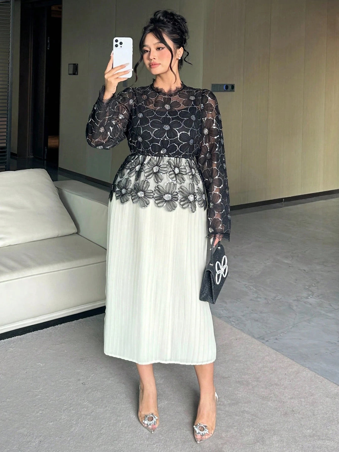 Rochie maxi SHEIN, mix culori