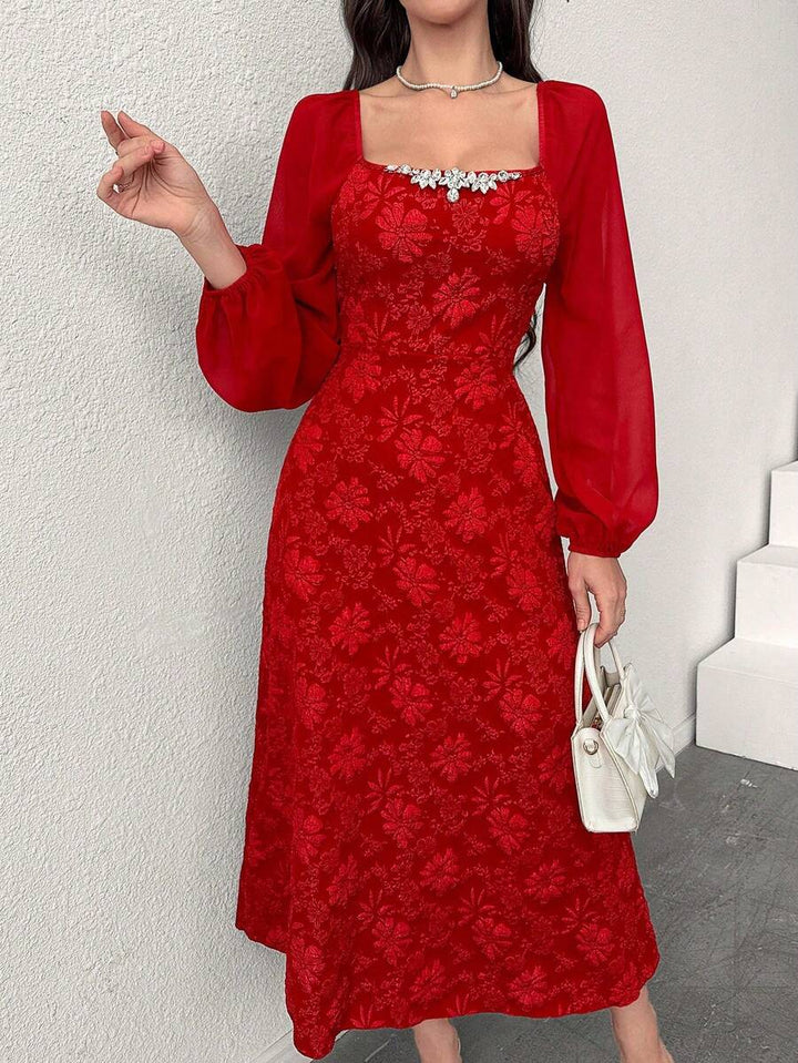 Rochie maxi SHEIN, roșu
