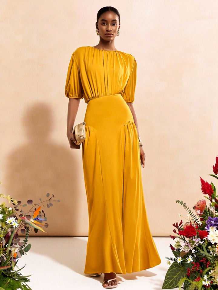 Rochie maxi SHEIN, galben