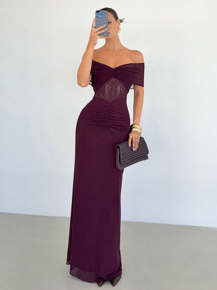 Rochie maxi SHEIN, vișiniu