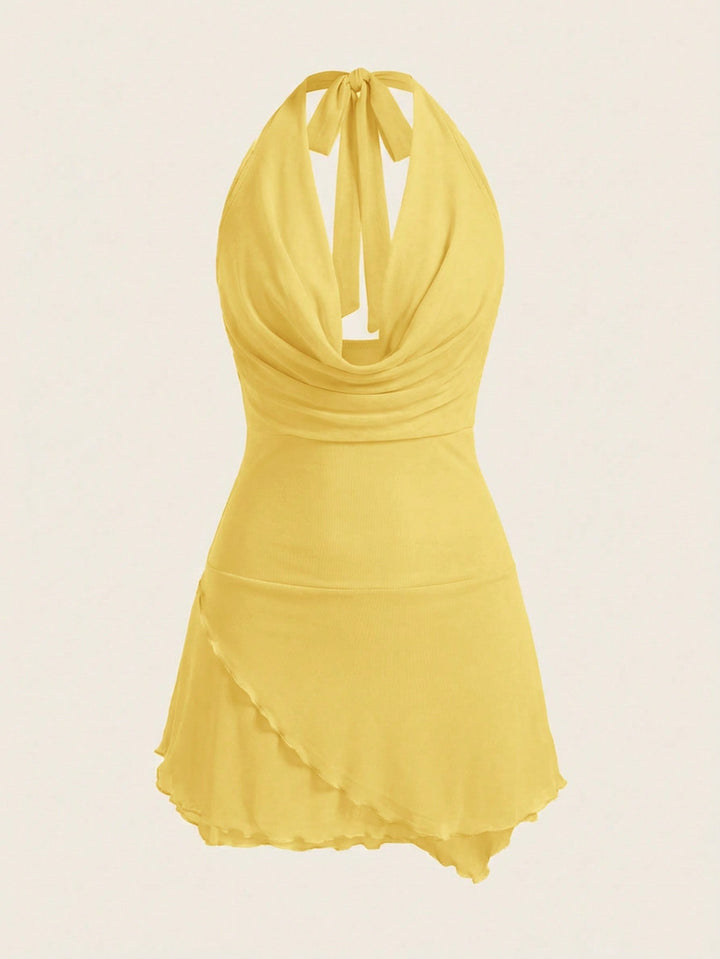 Rochie scurtă SHEIN, galben