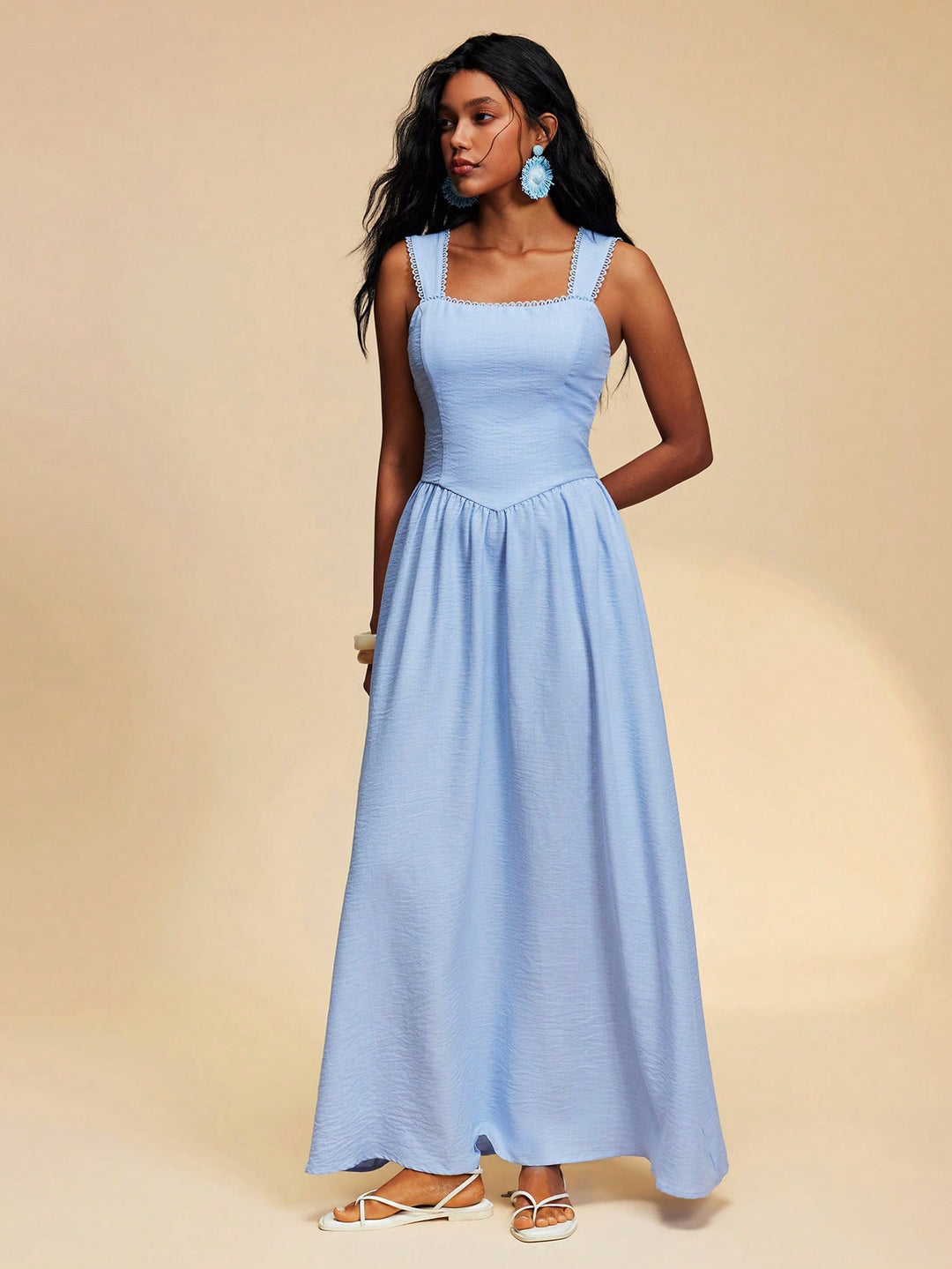 Rochie maxi SHEIN, albastru