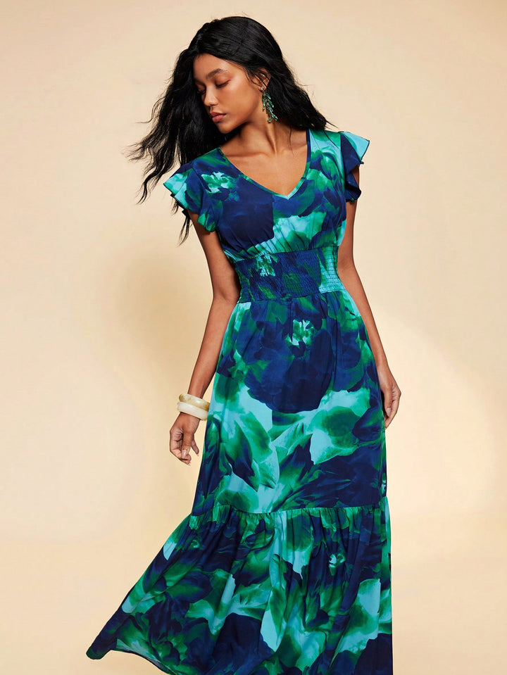 Rochie maxi SHEIN, mix culori