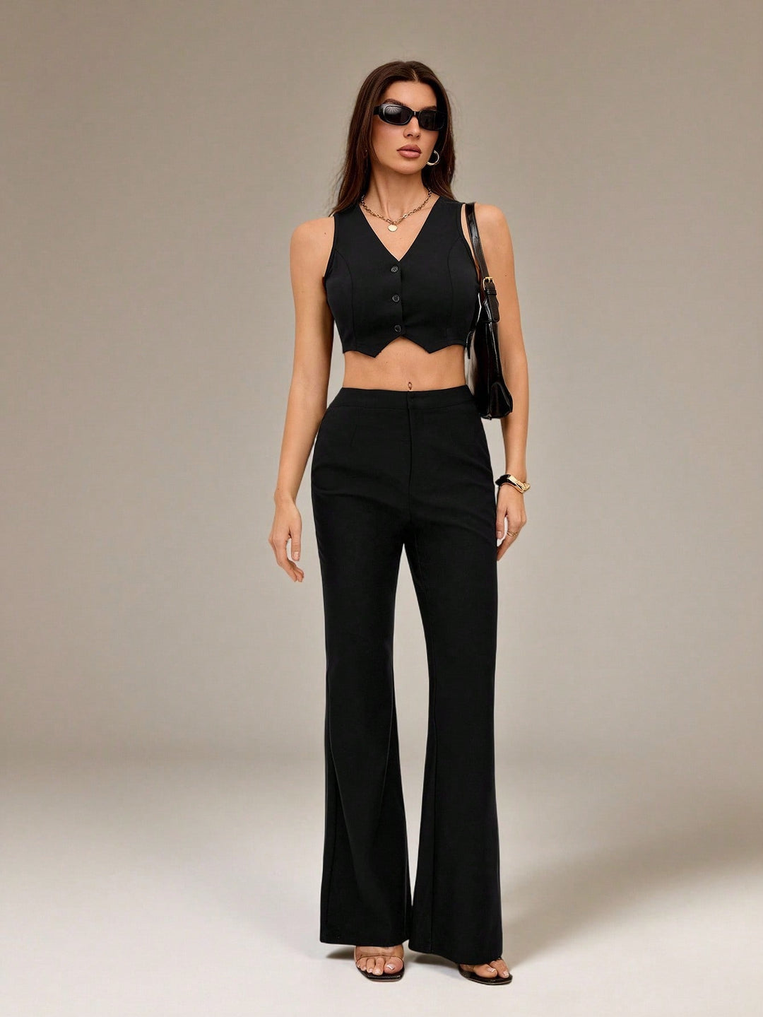 Pantaloni SHEIN, negru