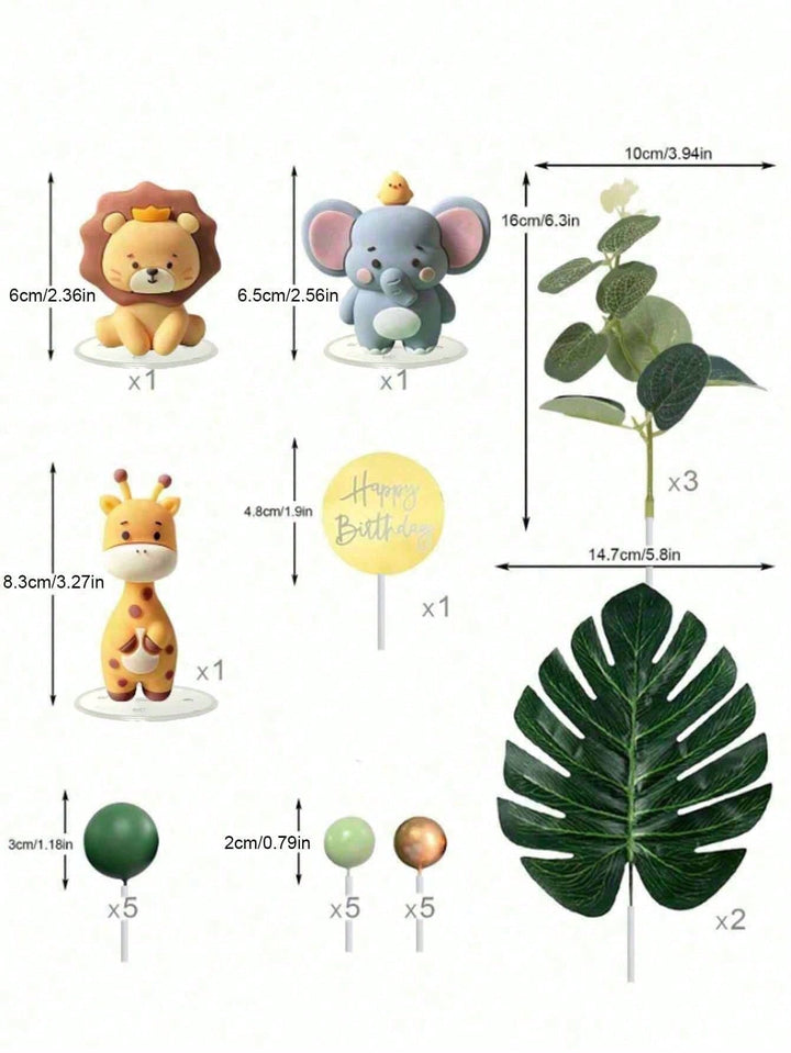 Ornament pentru tort SHEIN, mix culori
