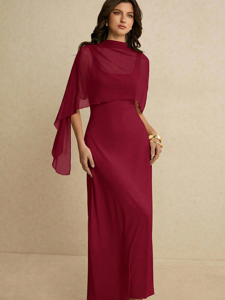 Rochie maxi SHEIN, vișiniu