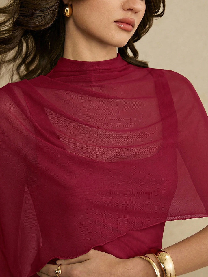 Rochie maxi SHEIN, vișiniu