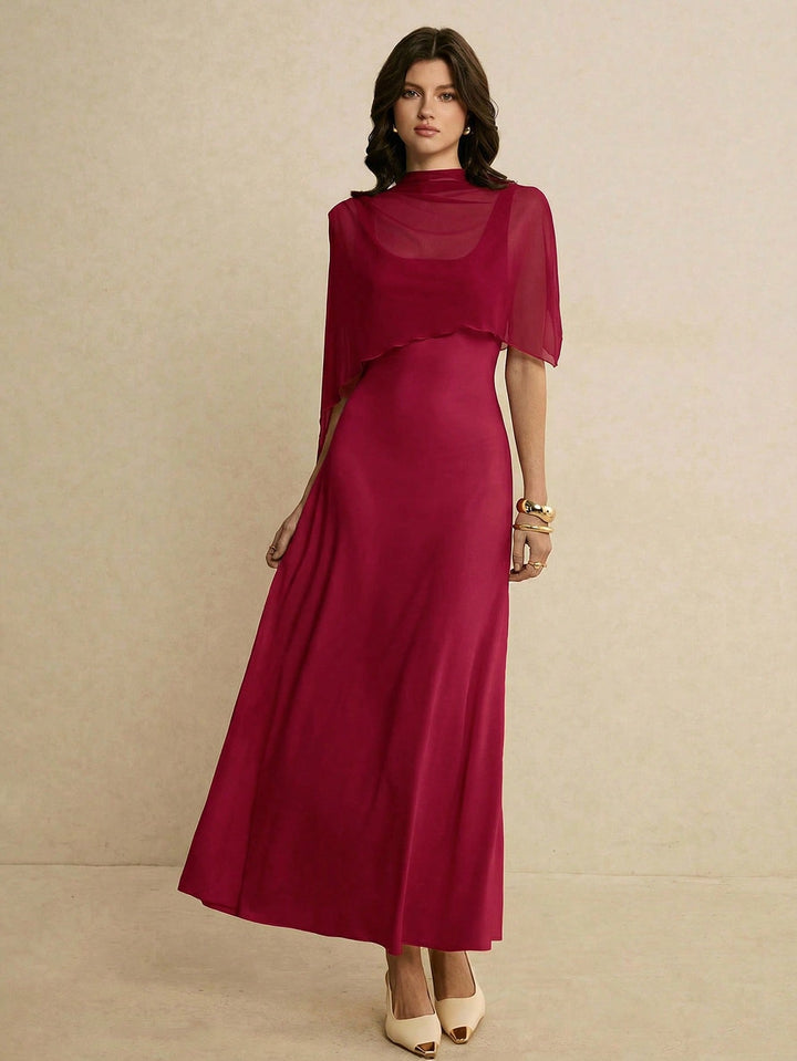Rochie maxi SHEIN, vișiniu