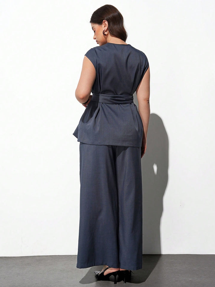 Costum SHEIN, albastru