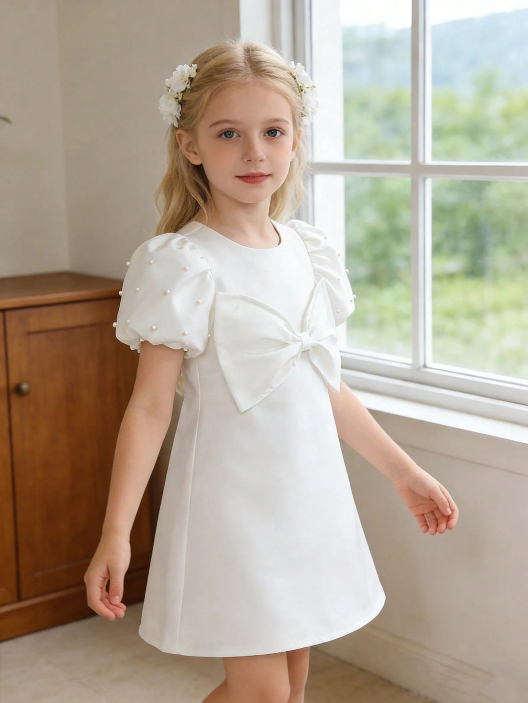 Rochie midi SHEIN, alb