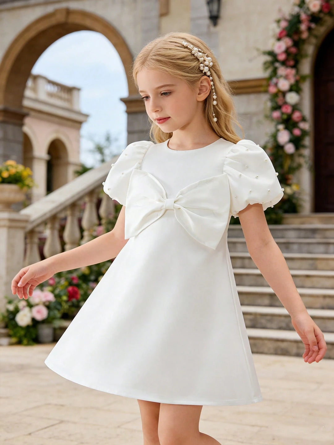 Rochie midi SHEIN, alb