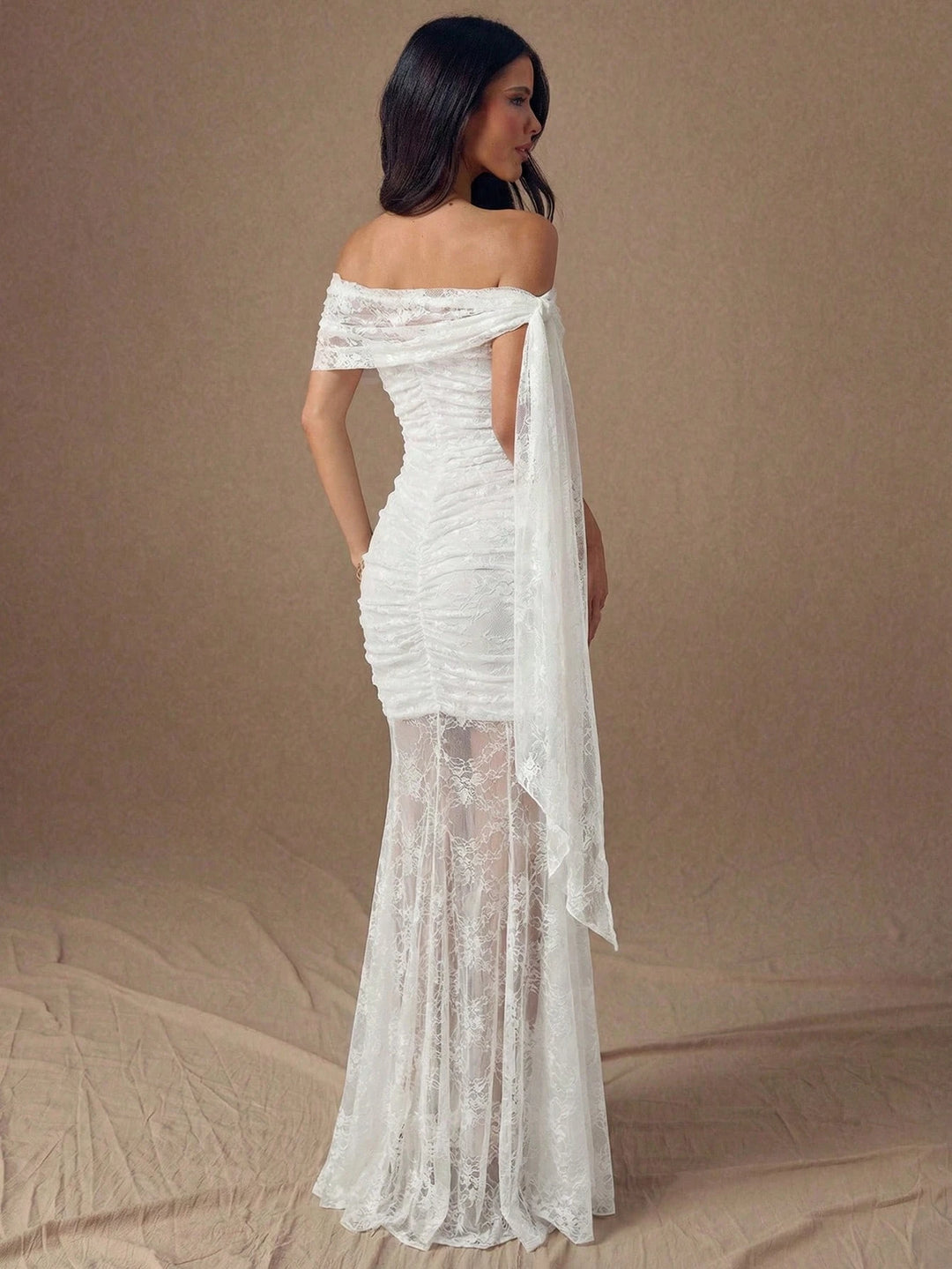 Rochie maxi SHEIN, alb