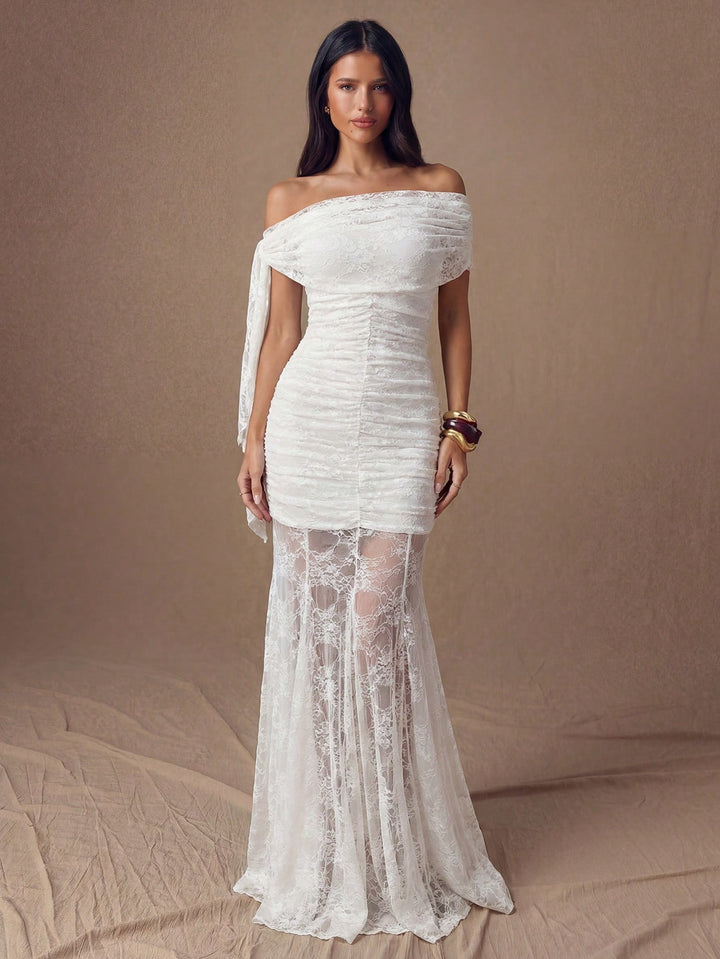 Rochie maxi SHEIN, alb