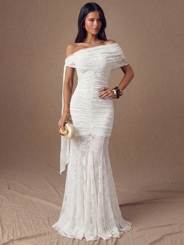 Rochie maxi SHEIN, alb