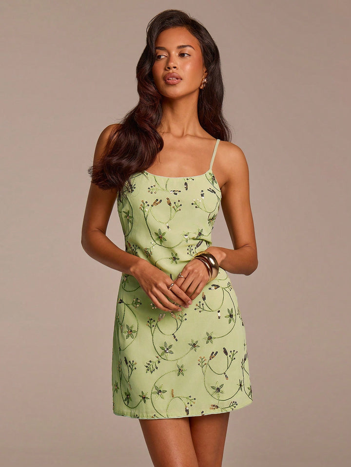 Rochie mini SHEIN, verde