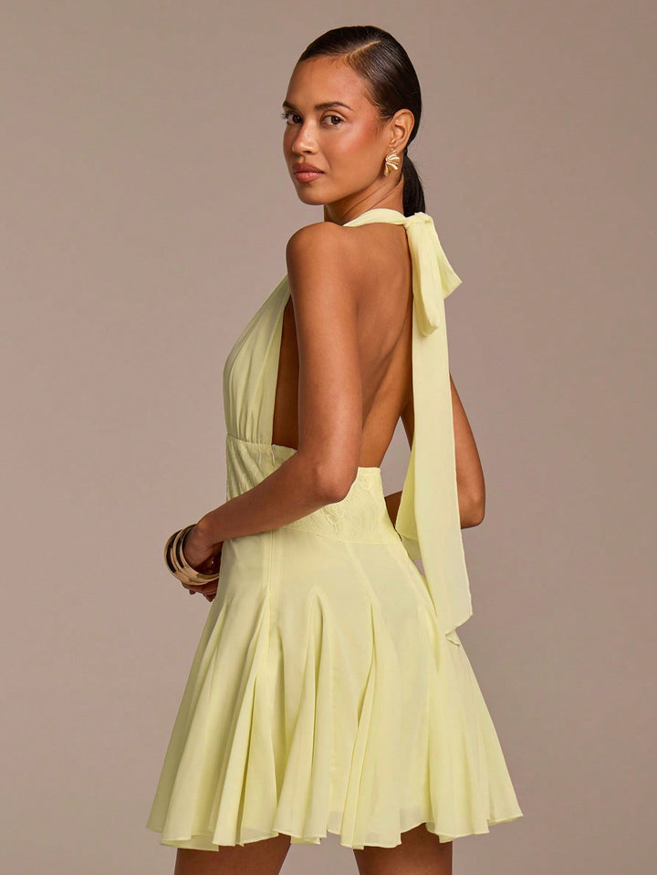 Rochie mini SHEIN, galben