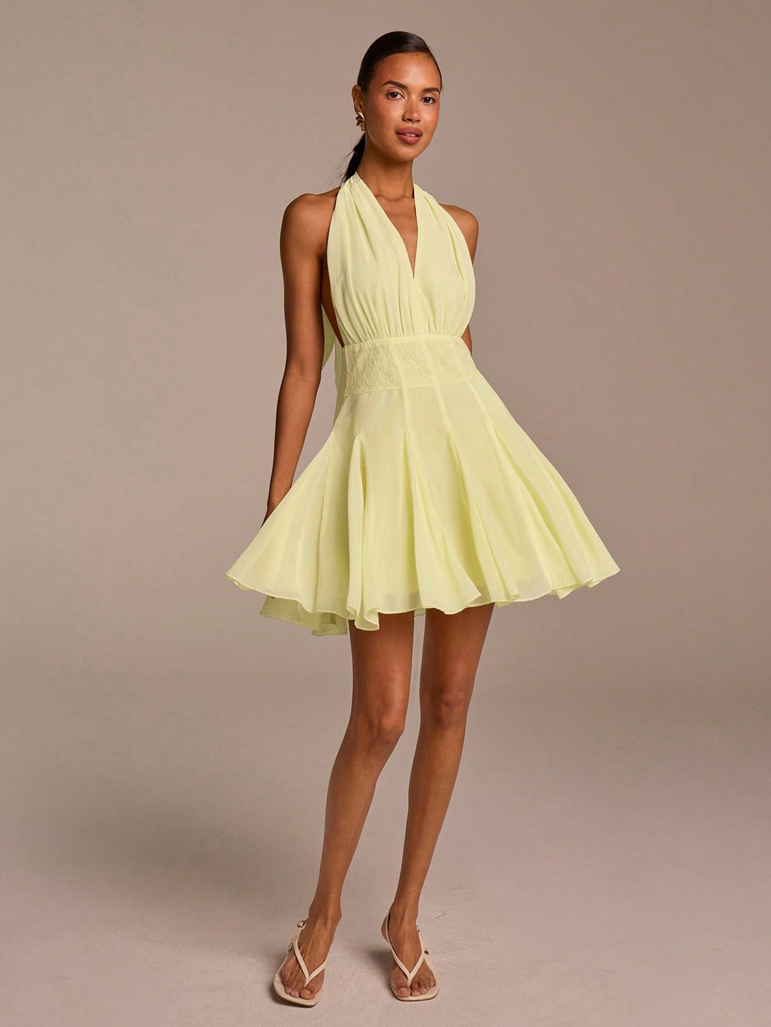 Rochie mini SHEIN, galben
