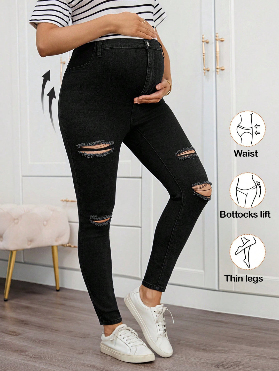 Jeans SHEIN, negru