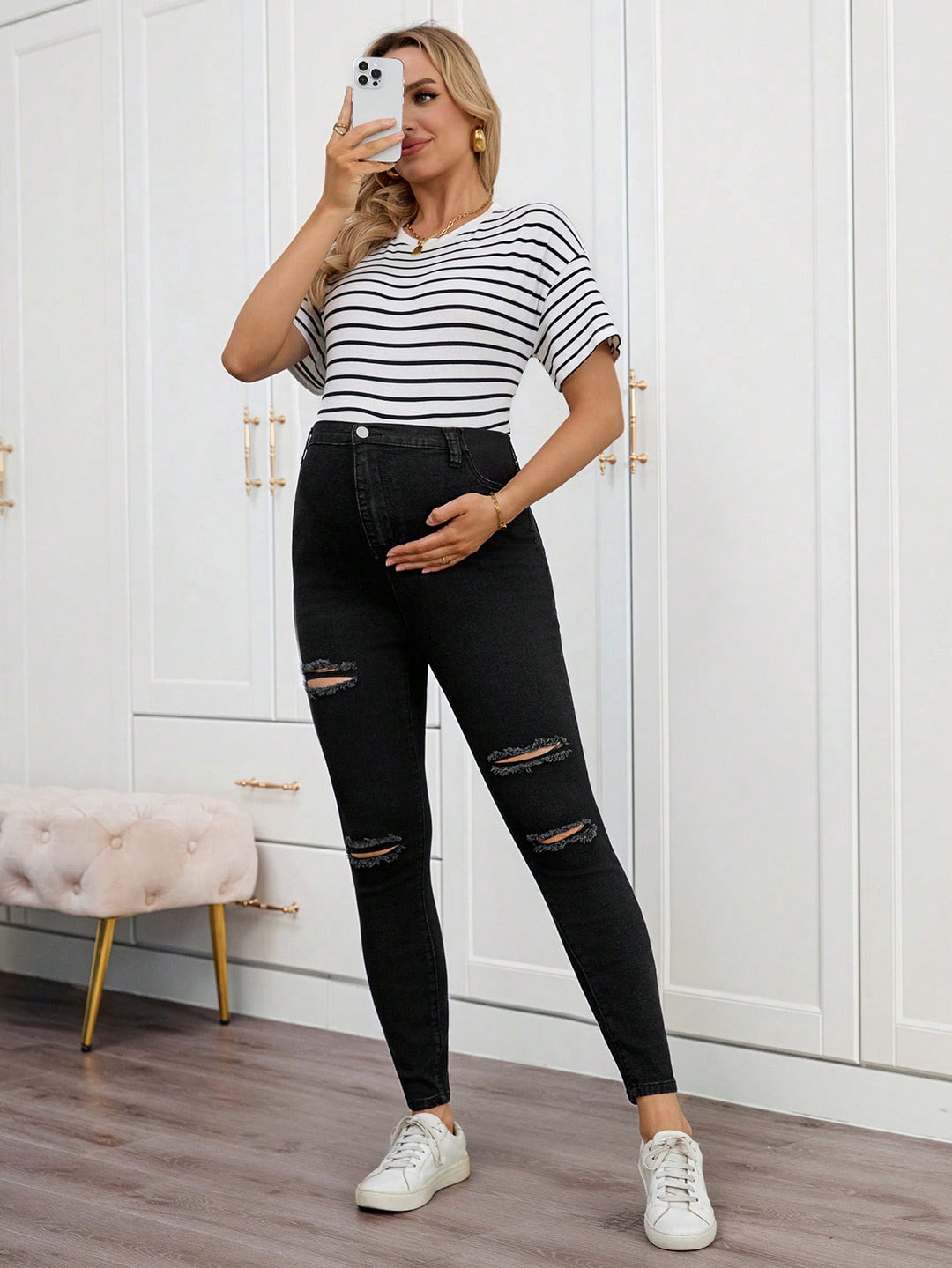 Jeans SHEIN, negru