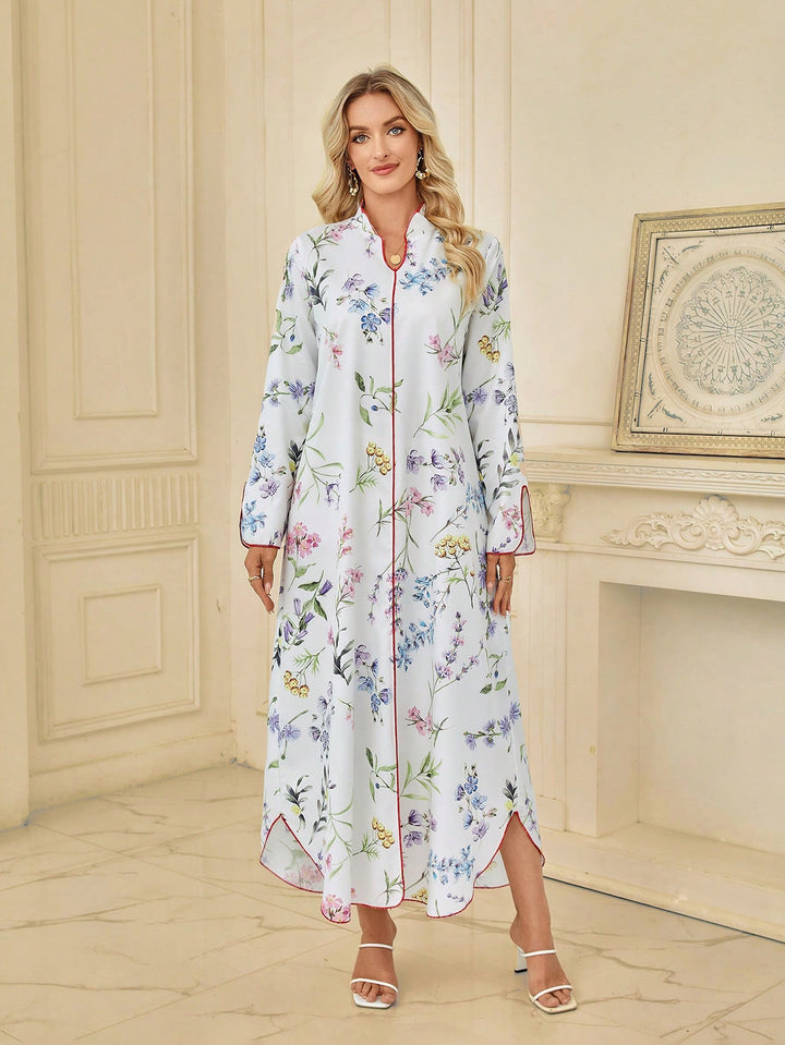 Set caftan și jalabiya SHEIN, bej