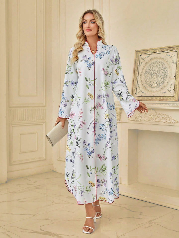 Set caftan și jalabiya SHEIN, bej