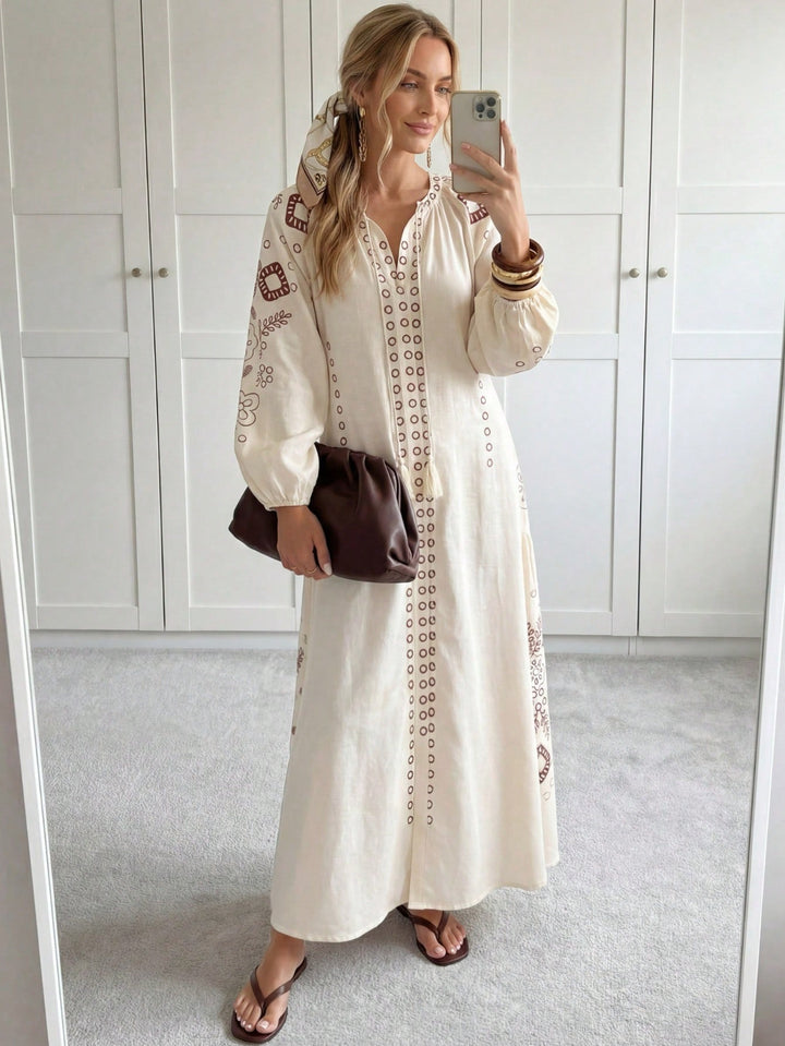 Rochie maxi SHEIN, bej