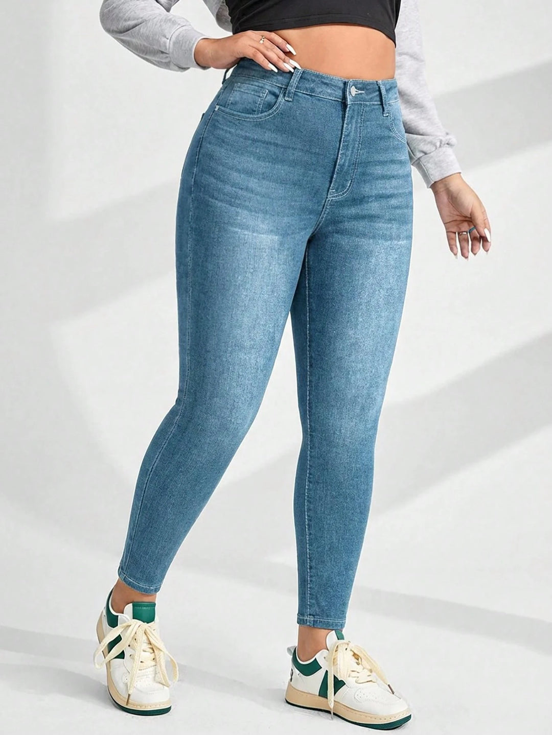 Jeans SHEIN, albastru