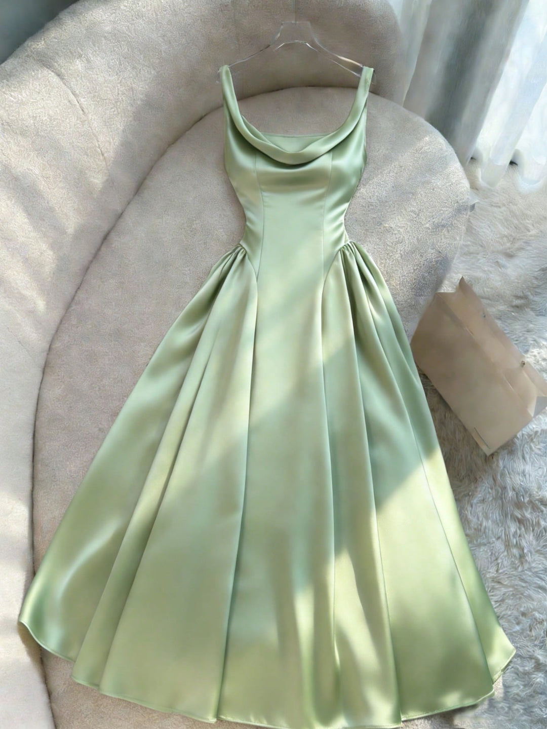 Rochie midi SHEIN, verde