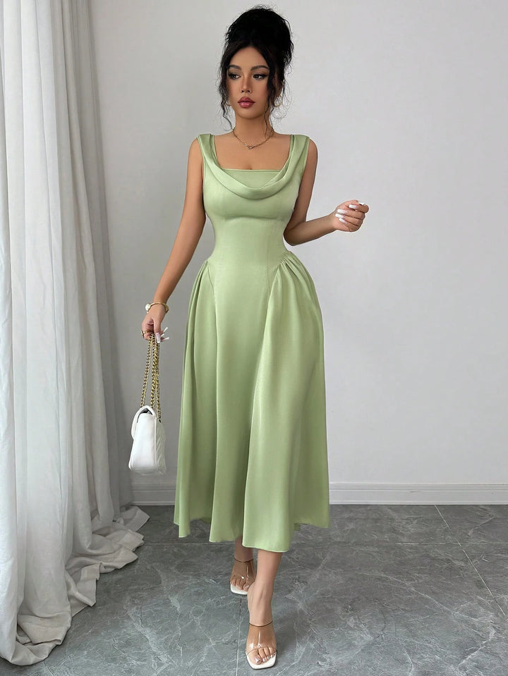 Rochie midi SHEIN, verde