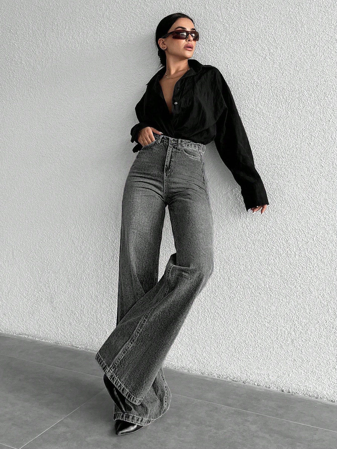 Jeans SHEIN, gri
