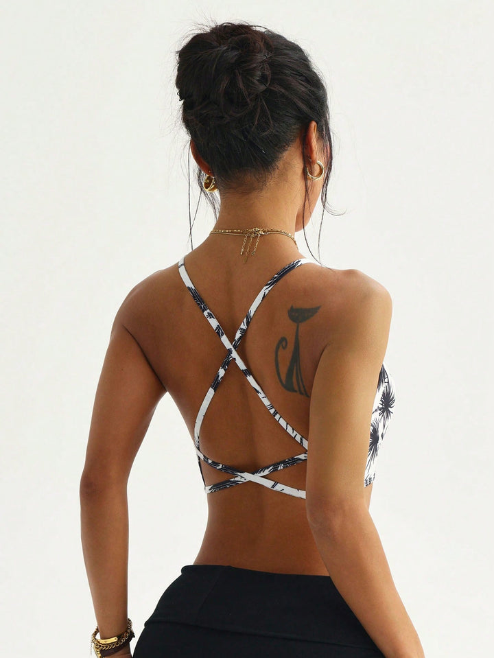 Bustieră sport SHEIN, negru