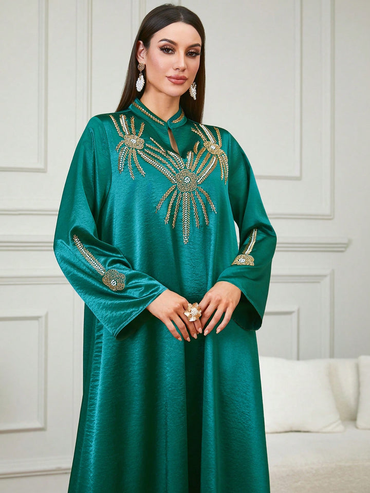 Set caftan și jalabiya SHEIN, verde
