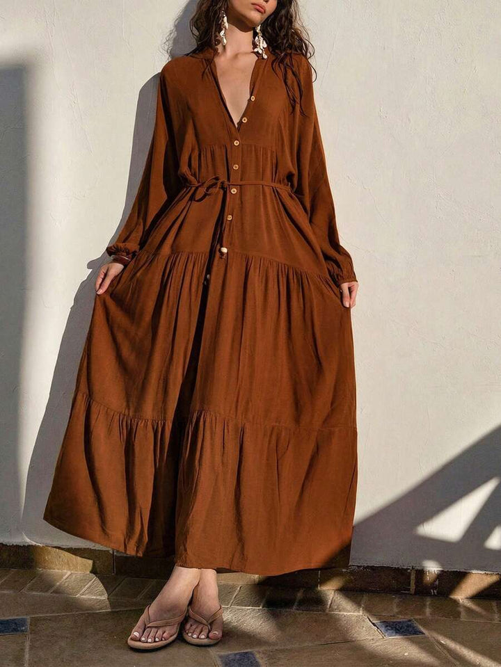 Rochie maxi SHEIN, maro