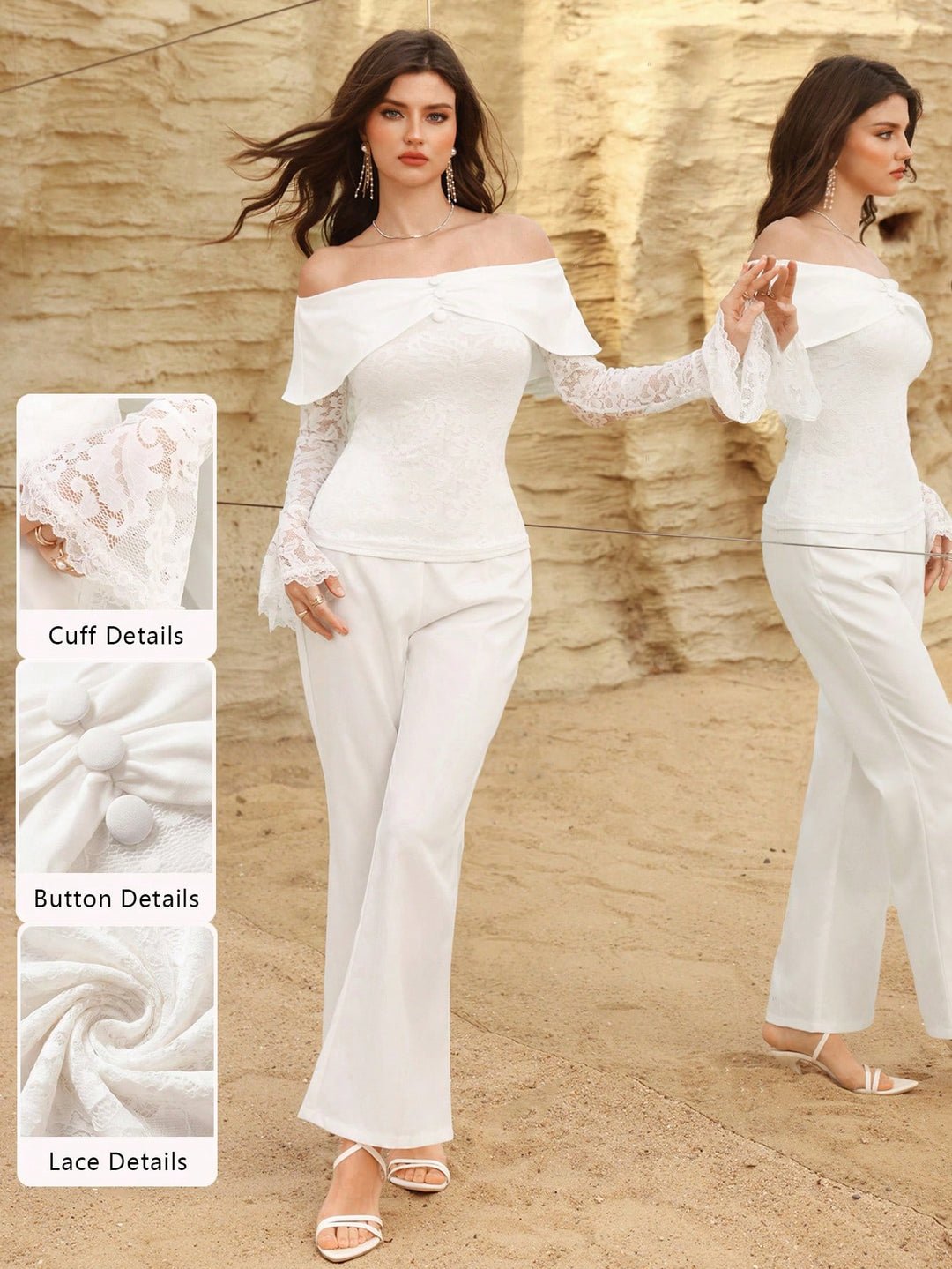 Costum SHEIN, alb