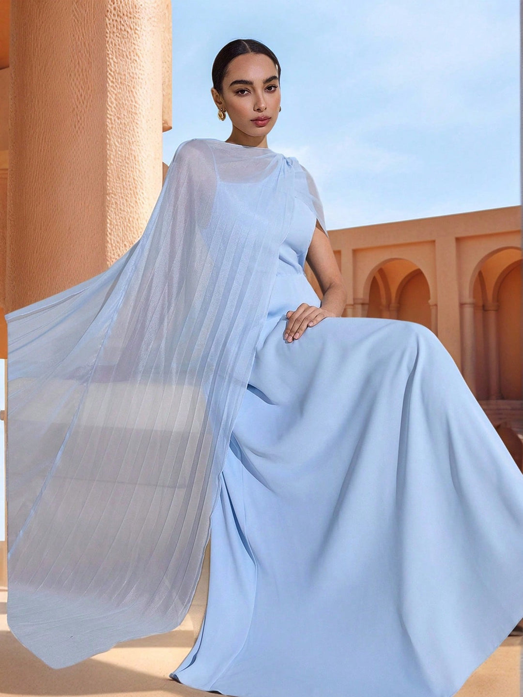 Rochie maxi SHEIN, albastru