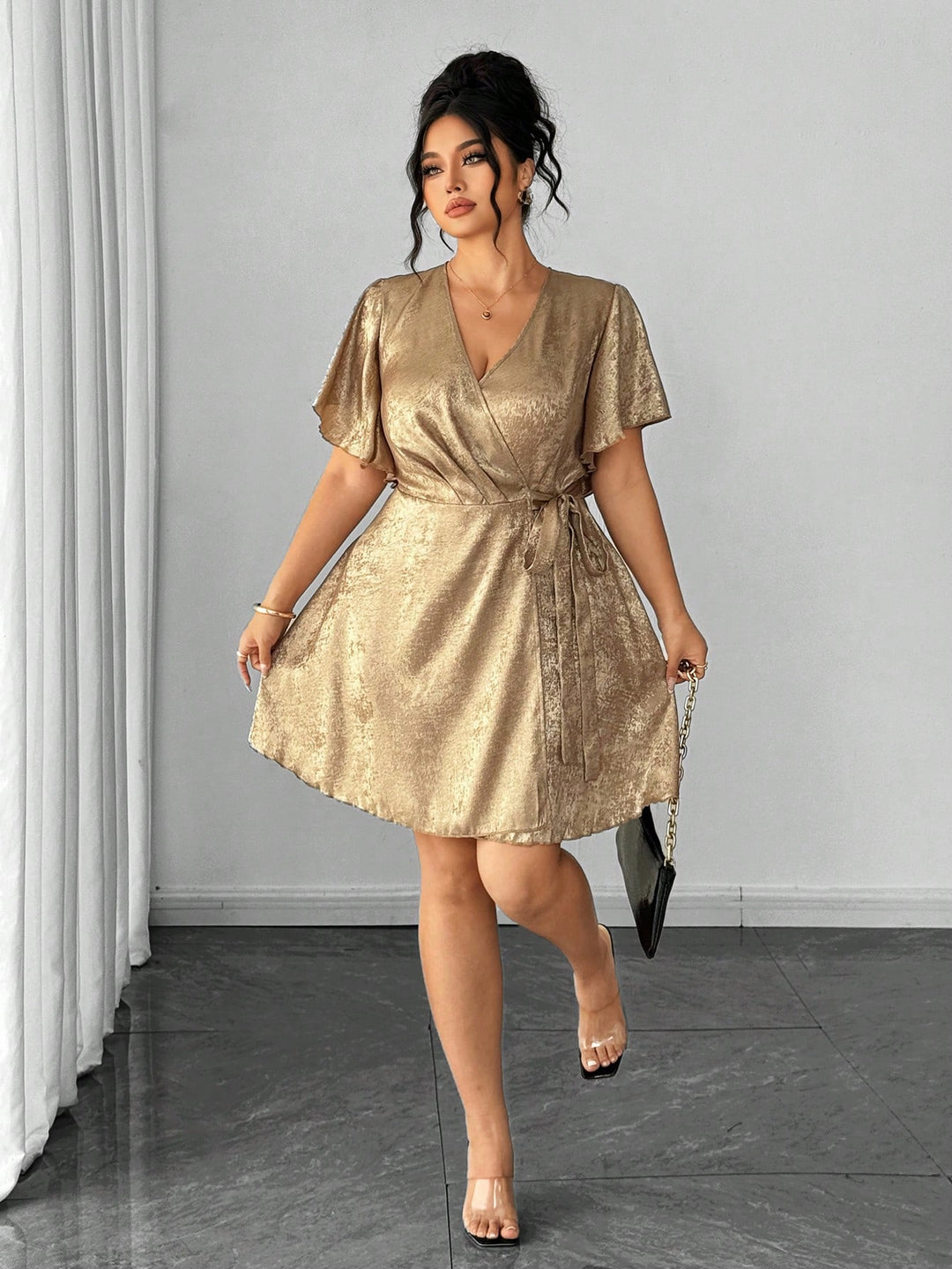 Rochie SHEIN, auriu