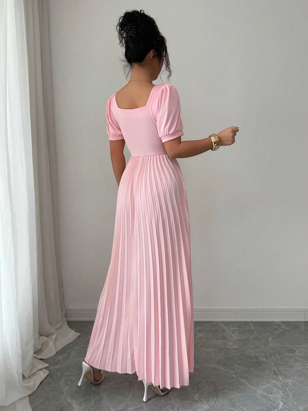 Rochie maxi SHEIN, roz
