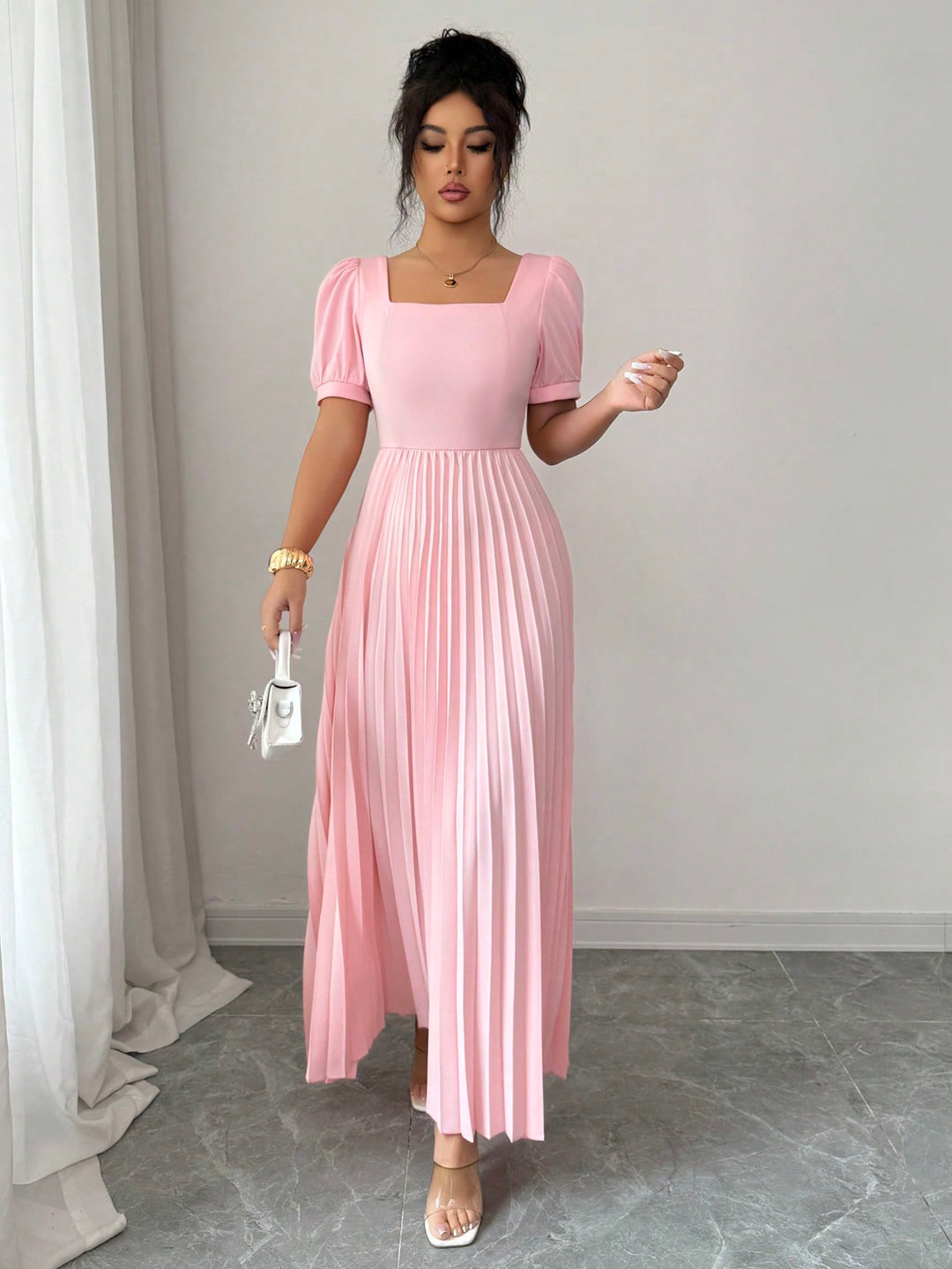 Rochie maxi SHEIN, roz
