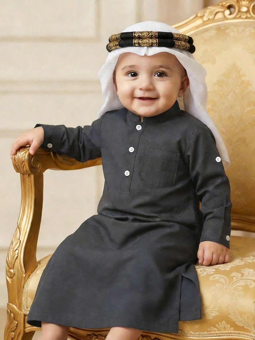 Kaftan SHEIN, gri