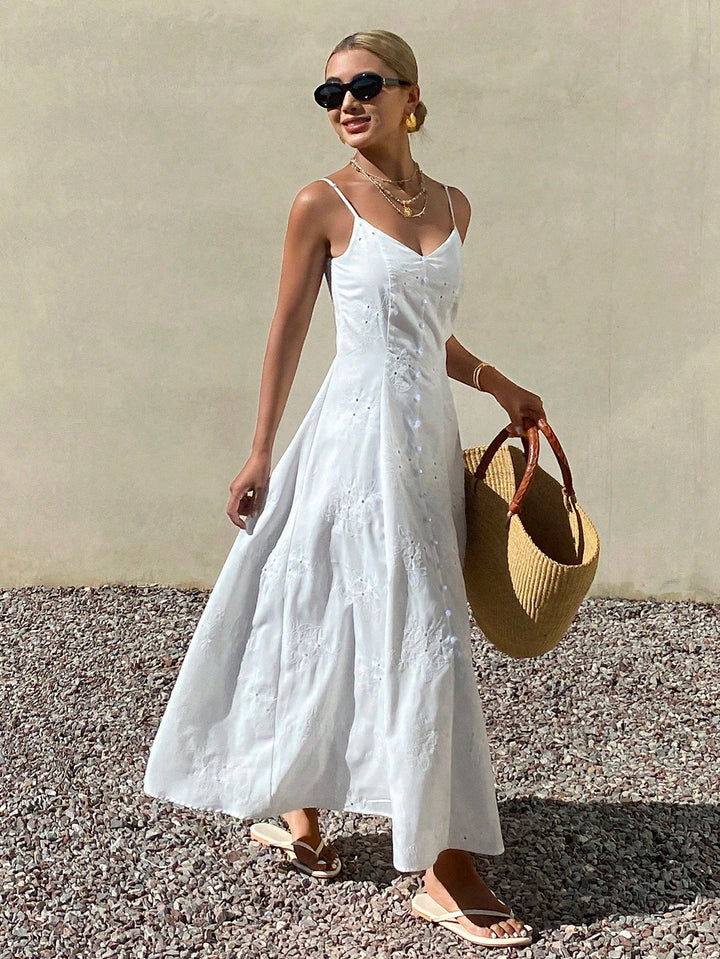Rochie maxi SHEIN, alb