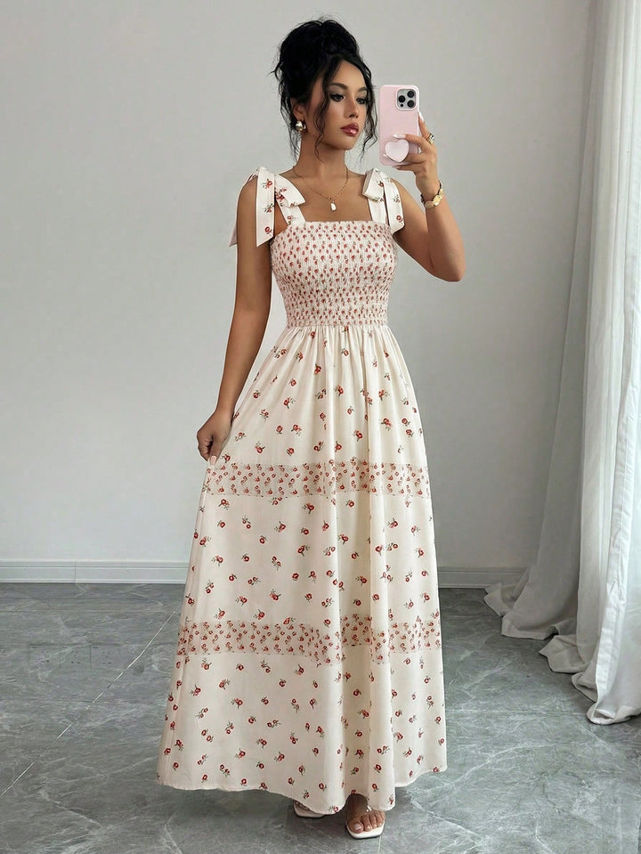Rochie maxi SHEIN, bej