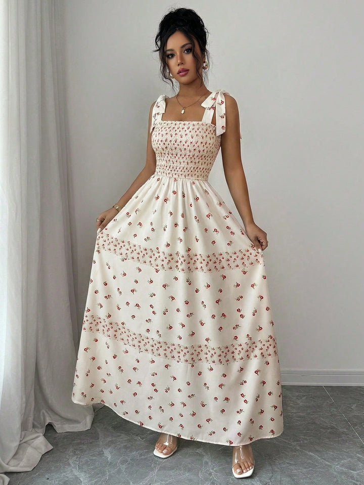 Rochie maxi SHEIN, bej
