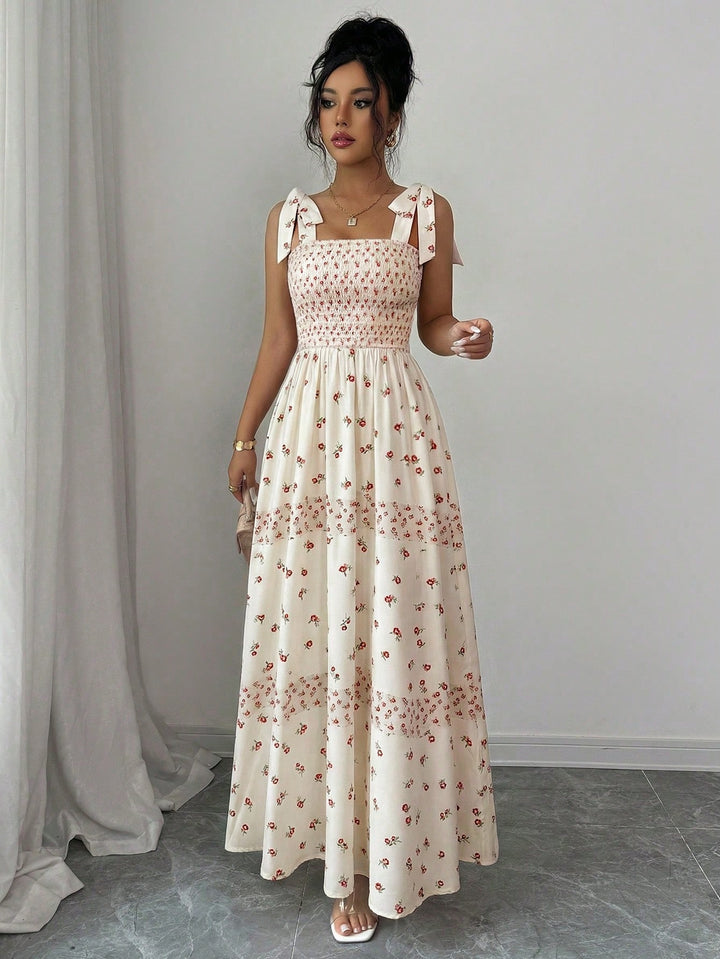 Rochie maxi SHEIN, bej