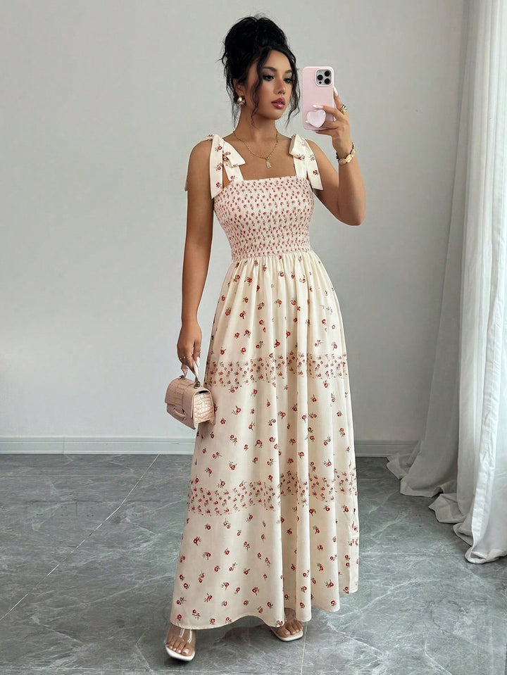 Rochie maxi SHEIN, bej