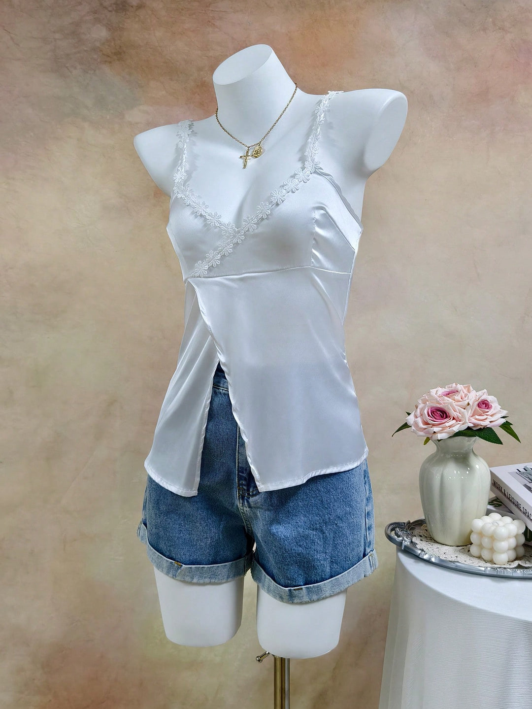 Top SHEIN, alb