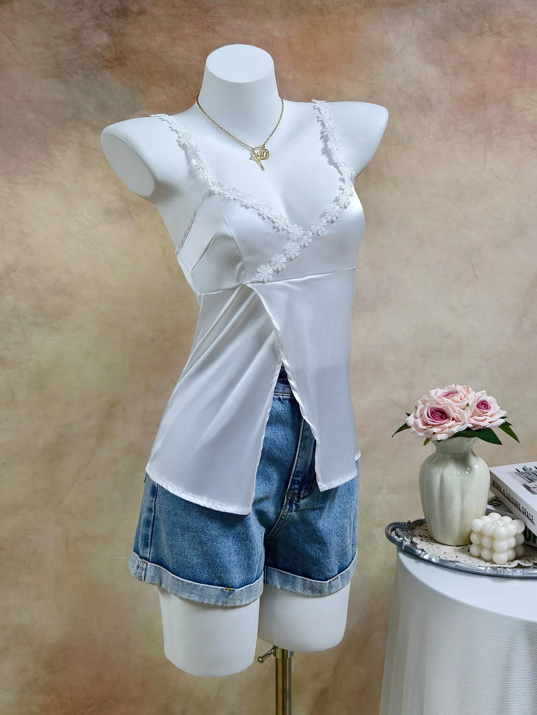 Top SHEIN, alb