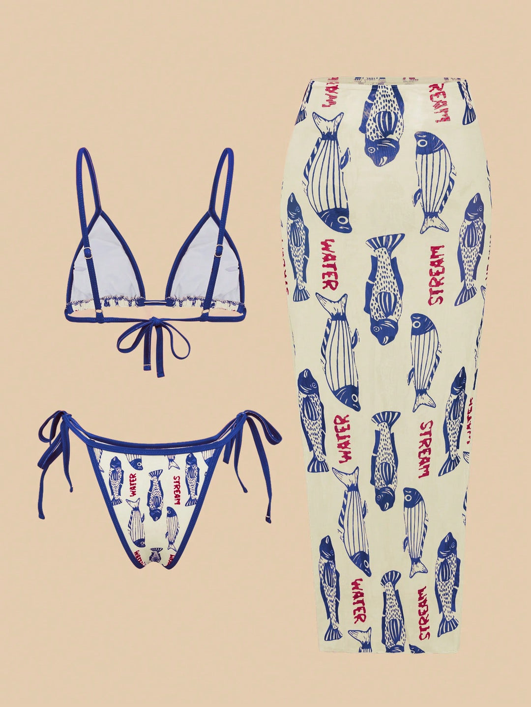 Set bikini SHEIN, mix culori