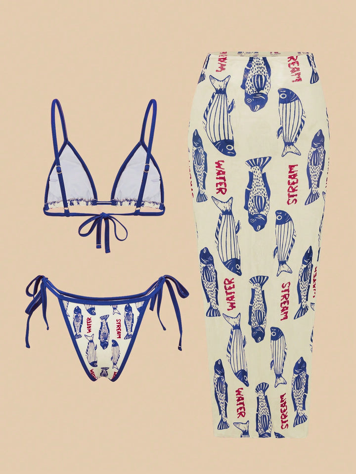 Set bikini SHEIN, mix culori